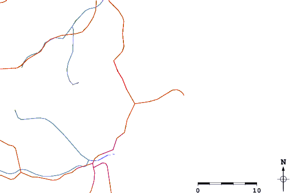 Carreteras y ríos cerca de Itapema - Sul