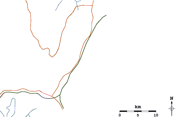 Carreteras y ríos cerca de Itapiruba South Side