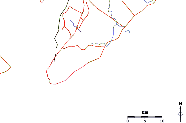 Carreteras y ríos cerca de Itapoa
