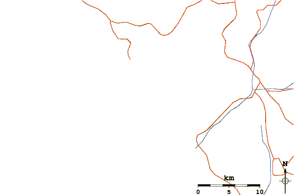 Carreteras y ríos cerca de K-181