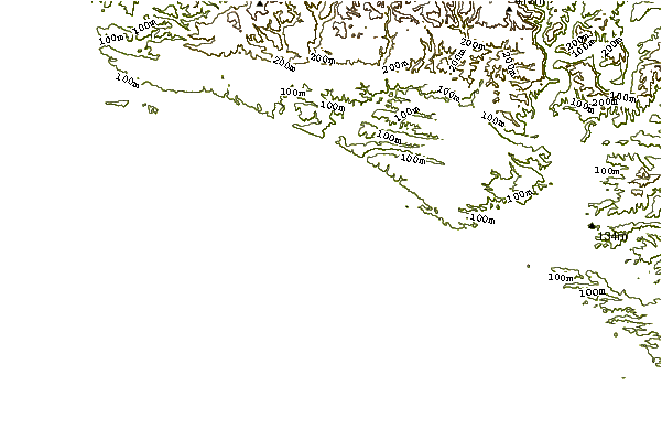 Costa alrededor de Kai-Iwi