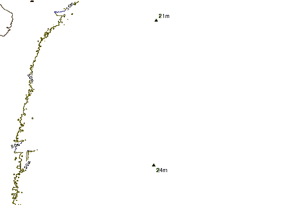Costa alrededor de Kairaki Beach