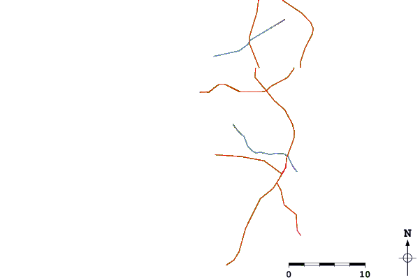 Carreteras y ríos cerca de Kalim Beach