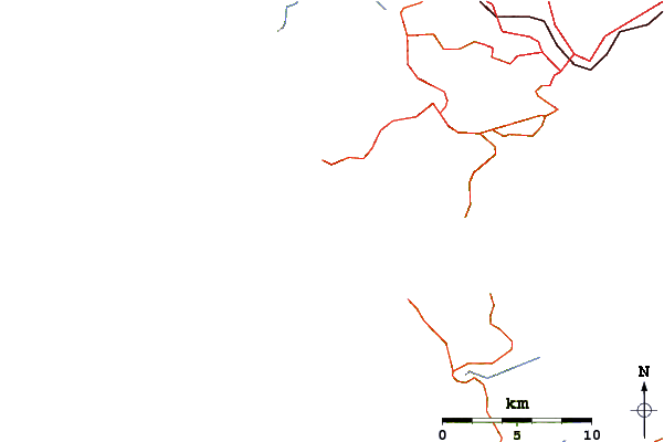 Carreteras y ríos cerca de Karekare