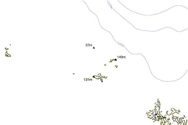 Costa alrededor de Karikari Beach