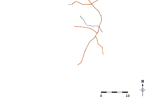 Carreteras y ríos cerca de Kata Beach