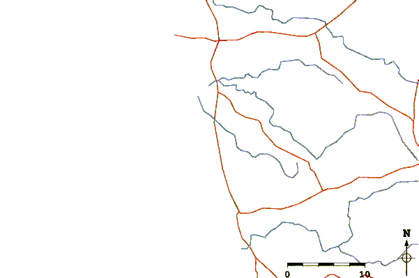 Carreteras y ríos cerca de Kaup Beach