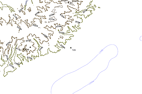 Costa alrededor de Kennet Rivermouth/Point