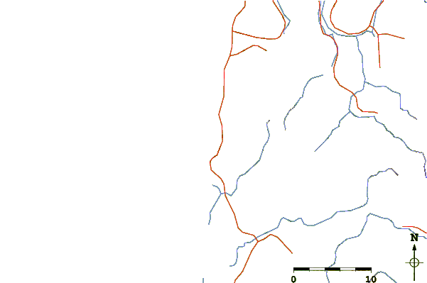 Carreteras y ríos cerca de Khao Lak / Nang Thong