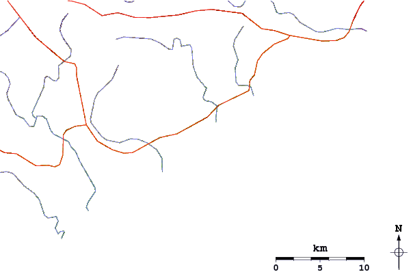 Carreteras y ríos cerca de Kidds Beach