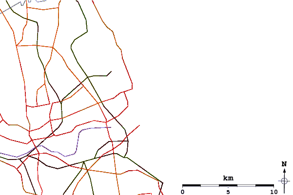 Carreteras y ríos cerca de King Edwards Bay