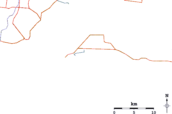 Carreteras y ríos cerca de Kitty Miller Bay