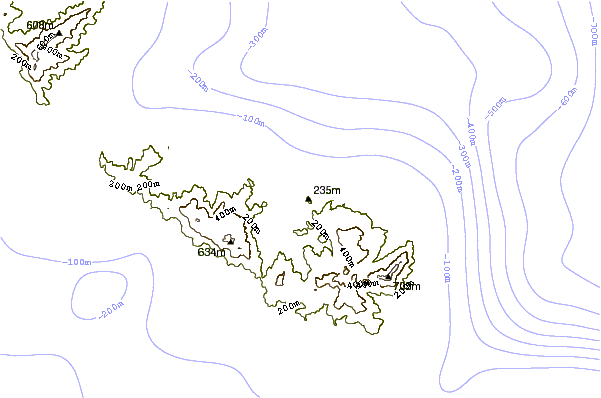 Costa alrededor de Kolympithra East (Tinos)
