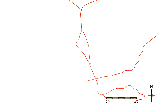 Carreteras y ríos cerca de Kona Tiki