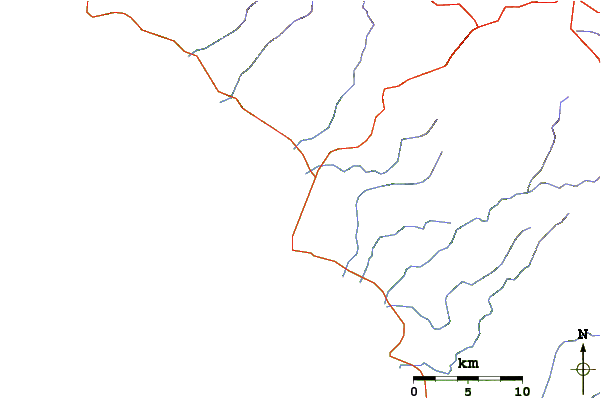 Carreteras y ríos cerca de Krui