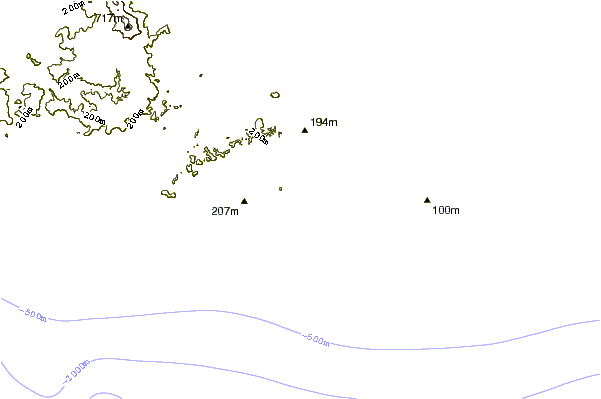 Costa alrededor de Kuta Bay-Lombok