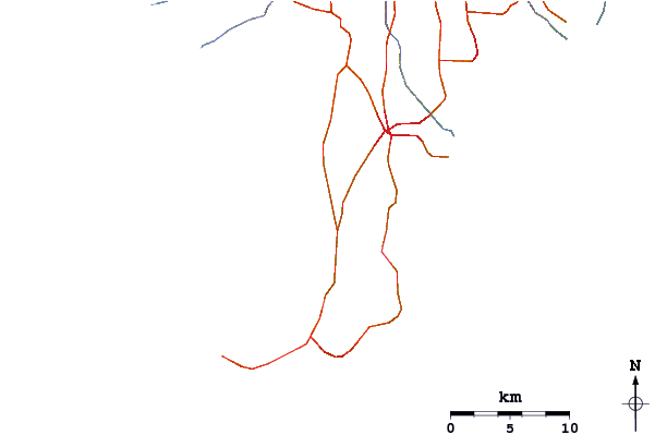 Carreteras y ríos cerca de Kuta Reef