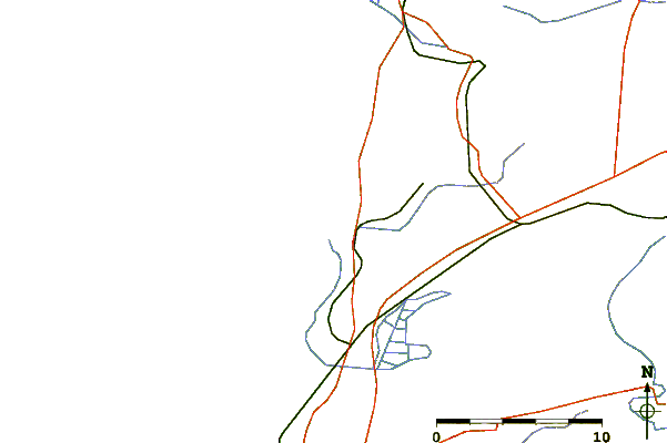 Carreteras y ríos cerca de L'Epi Nord