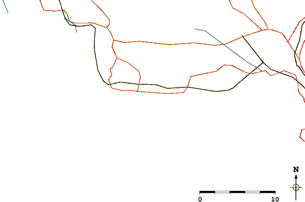 Carreteras y ríos cerca de L'Hermitage