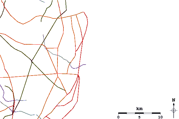 Carreteras y ríos cerca de L Jetty