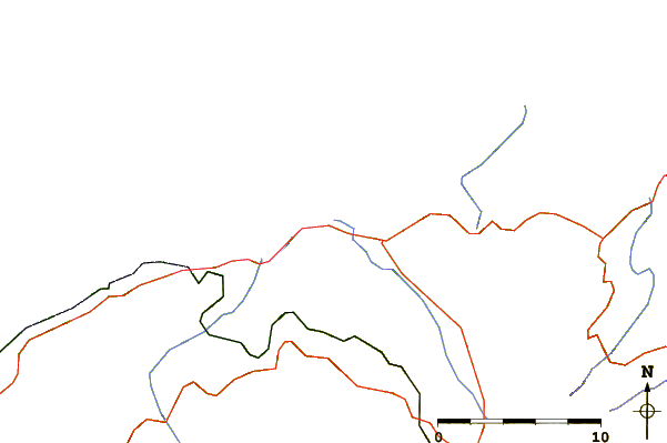 Carreteras y ríos cerca de L'Ostriconi