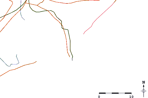 Carreteras y ríos cerca de La Aguada
