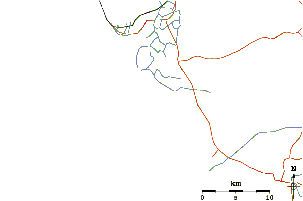 Carreteras y ríos cerca de La Barossa