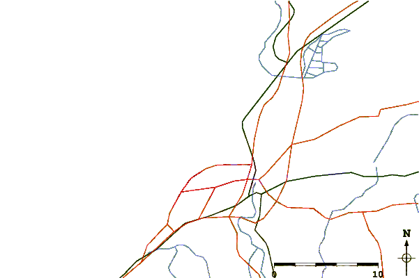 Carreteras y ríos cerca de Anglet - La Petite Barre