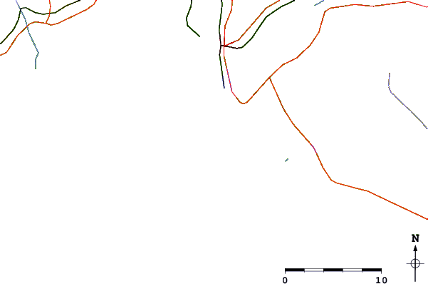 Carreteras y ríos cerca de Playa de la Canaleta