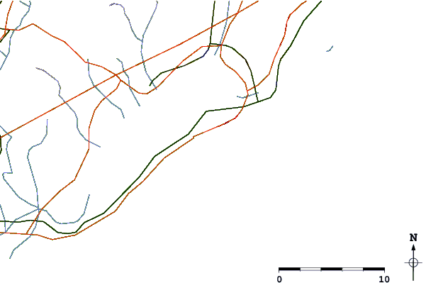 Carreteras y ríos cerca de La Chapelle