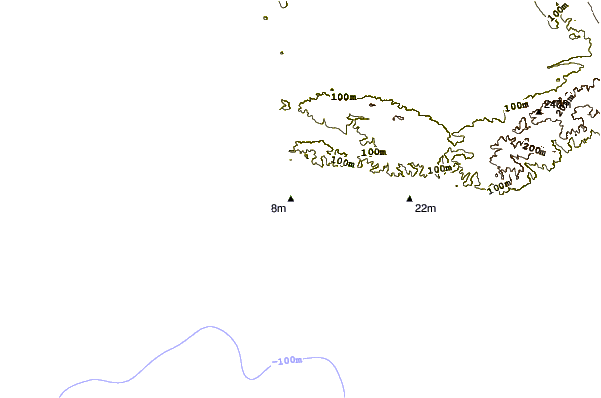 Costa alrededor de La Couronne