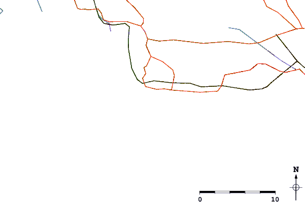 Carreteras y ríos cerca de La Couronne