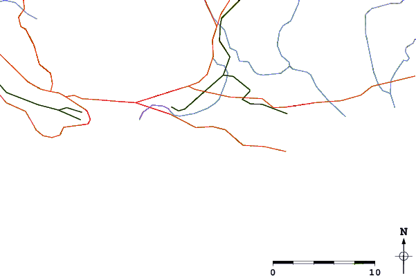 Carreteras y ríos cerca de La Garonne