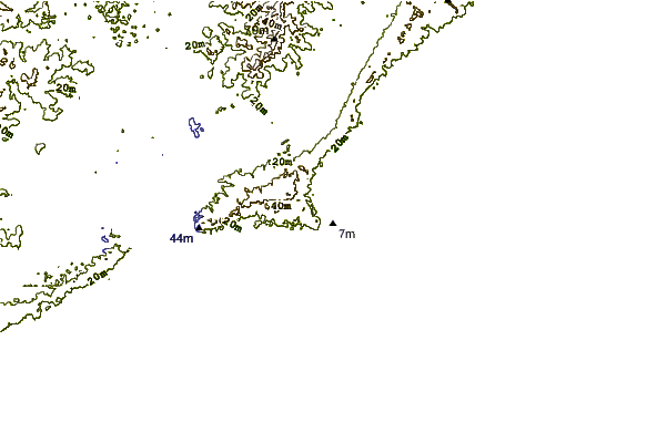 Costa alrededor de La Isla