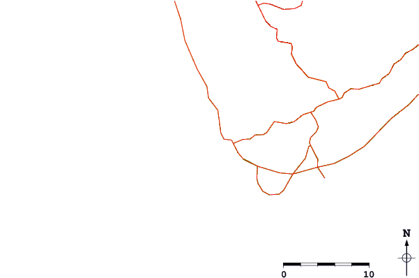 Carreteras y ríos cerca de La Izquierda