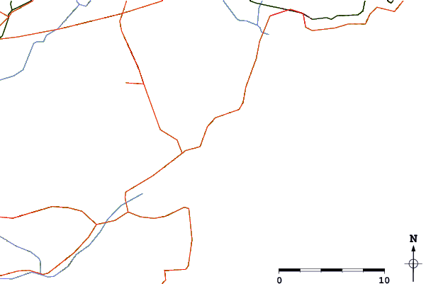 Carreteras y ríos cerca de La Nartelle