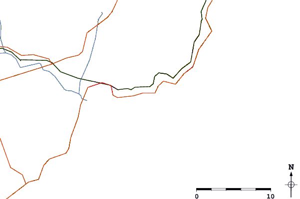 Carreteras y ríos cerca de La Paillotte