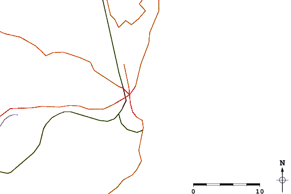 Carreteras y ríos cerca de La Pepita (Mar del Plata)