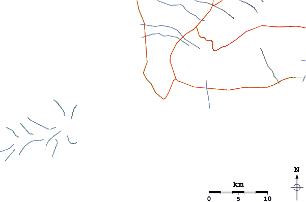 Carreteras y ríos cerca de La Perouse Bay/The Dumps