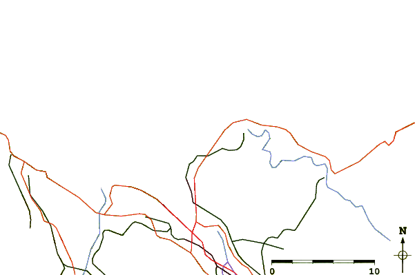 Carreteras y ríos cerca de Barinatxe - La Salvaje