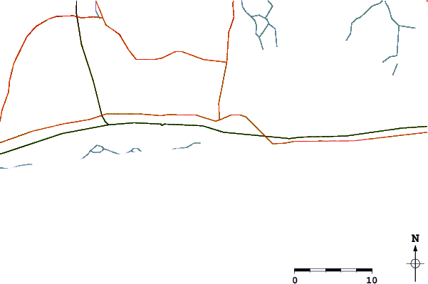 Carreteras y ríos cerca de La Routes des Pêches
