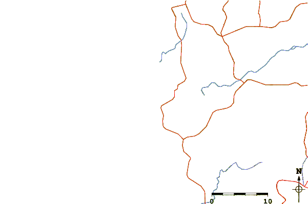 Carreteras y ríos cerca de Las Avellanas