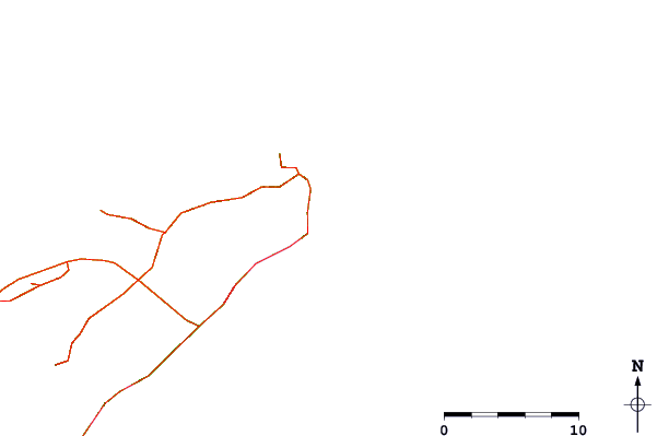 Carreteras y ríos cerca de Las Gaviotas