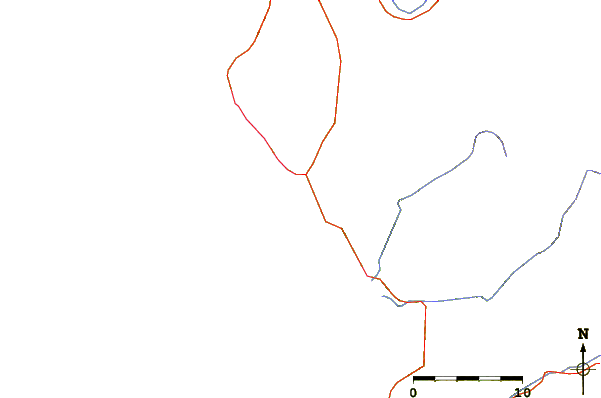 Carreteras y ríos cerca de Las Gramas