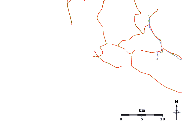Carreteras y ríos cerca de Lassi or Makris Gialos