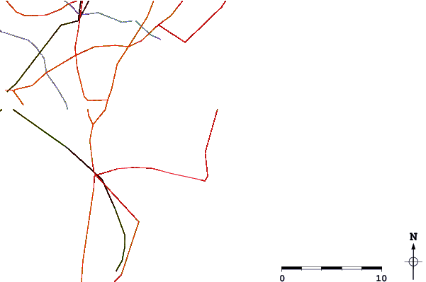 Carreteras y ríos cerca de Lavallette