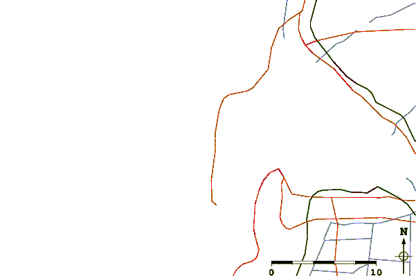 Carreteras y ríos cerca de Le Cimetiere