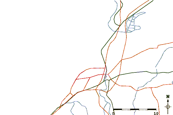 Carreteras y ríos cerca de Anglet - Le Furoncle