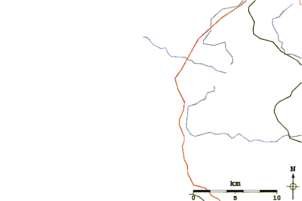 Carreteras y ríos cerca de Le Grand Large