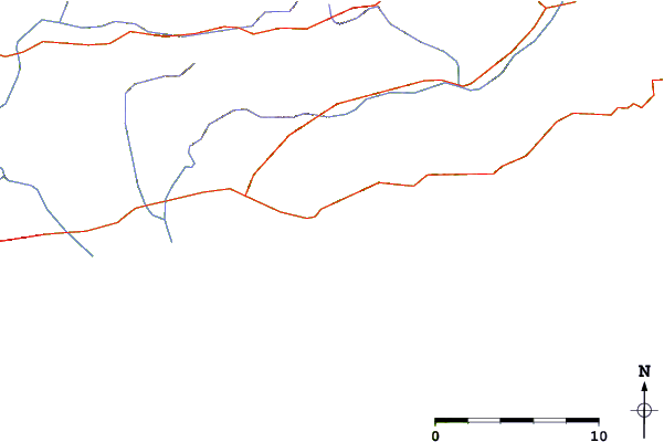 Carreteras y ríos cerca de Le Lavandou